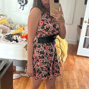 Jcrew mercantile neon floral spring dress